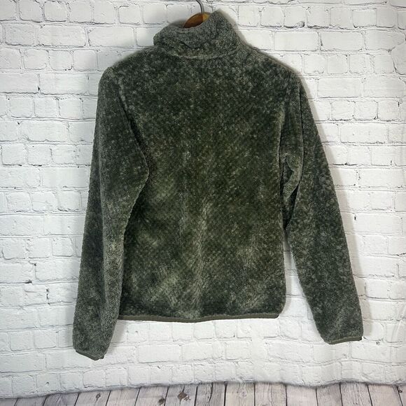 Columbia Fire Side II Sherpa Full Zip Fleece Jacket size M Medium Green - Picture 5 of 9